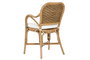 DKD Home Decor Silla Shabby Natural Blanco Ratán Bambú 62 x 86 x 55 cm