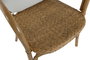DKD Home Decor Silla Shabby Natural Blanco Ratán Bambú 62 x 86 x 55 cm