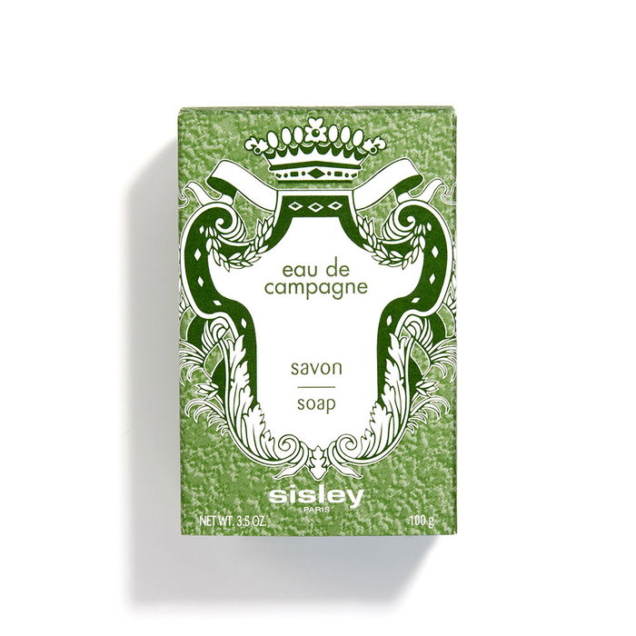Sisley Eau de Campagne Savon - Jabón Perfumado de 100g - Notas Frescas y Tónicas, Pastilla
