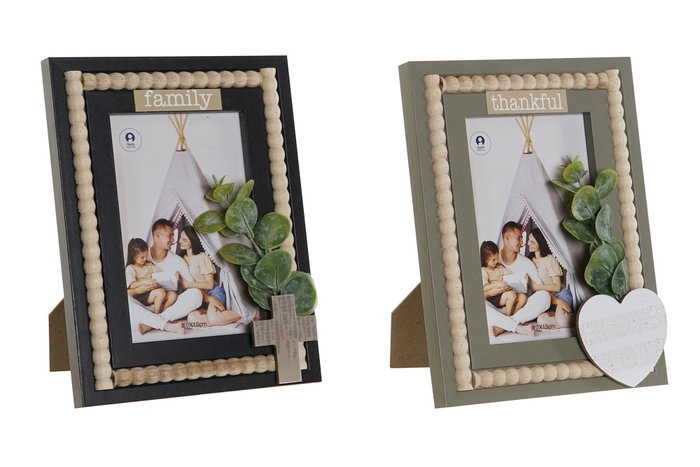DKD Home Decor Set de 2 Marcos para Fotos 10x15 MDF Surtidos DKD Home Decor Set de 2 Marcos para Fotos 10x15 MDF Surtidos