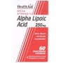 HEALTH AID Ácido Alfa Lipoico 250 mg 60 cápsulas vegetales