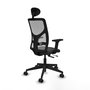 PIQUERAS Y CRESPO Silla de oficina Motilla Gris con mecanismo Sincro/Traslack
