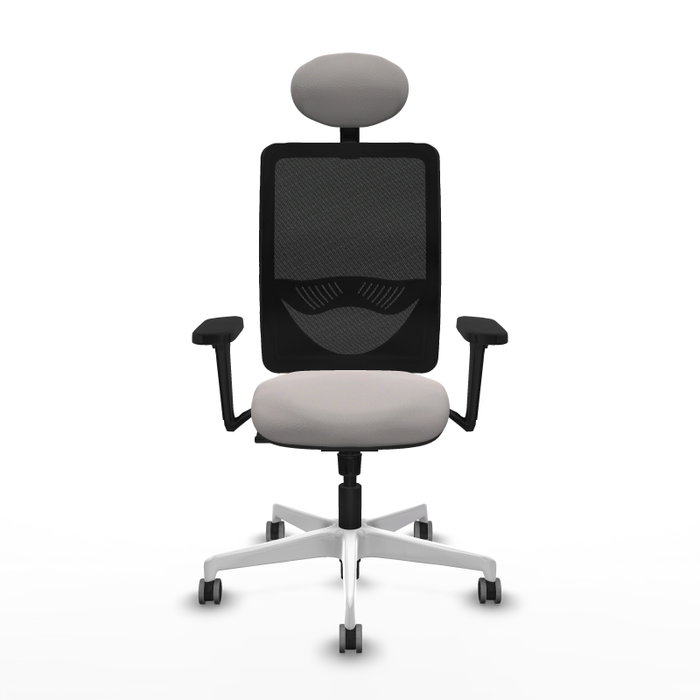 PIQUERAS Y CRESPO Silla de oficina Zulema con mecanismo Sincro, Blanco y Negro PIQUERAS Y CRESPO Silla de oficina Zulema con mecanismo Sincro, Blanco y Negro