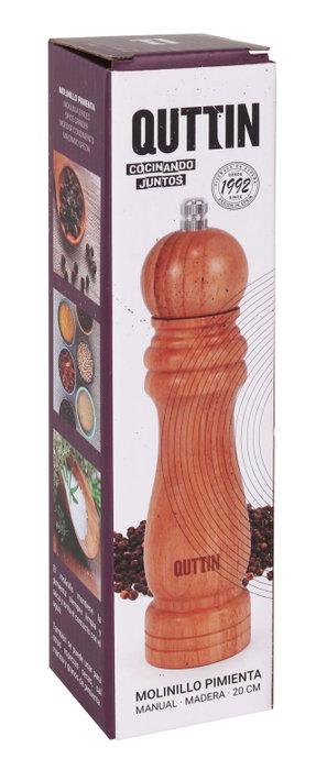 Quttin Molinillo de Pimienta de Madera (20 Unidades)