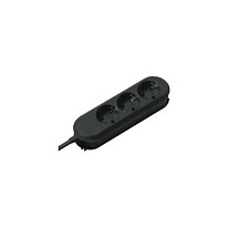 Bachmann BACHMANN SMART regleta de enchufes 3x toma de tierra negro 3m