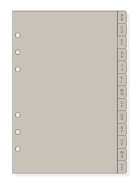 Recambio Agenda Finocam R564 Open 500 117X181 Indice A-Z Plast. 13 Pest.