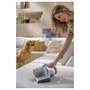 Hoover HMC510UV011 Aspirador para Colchones Sin Bolsa, con Filtro Ciclónico/Espuma y Control Electrónico, 0.6L, 5m Cable, 2.22kg, Blanco Salvia, Garantía 2 Años