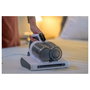 Hoover HMC510UV011 Aspirador para Colchones Sin Bolsa, con Filtro Ciclónico/Espuma y Control Electrónico, 0.6L, 5m Cable, 2.22kg, Blanco Salvia, Garantía 2 Años