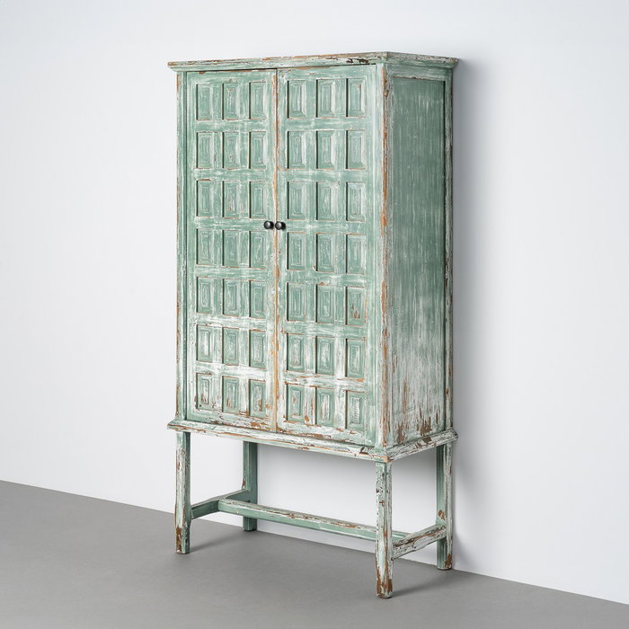 Armario Madera Reciclada Salón 96 X 45 X 181 cm