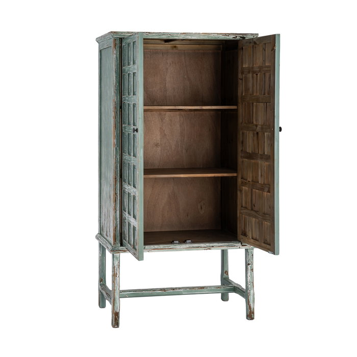 Armario Madera Reciclada Salón 96 X 45 X 181 cm
