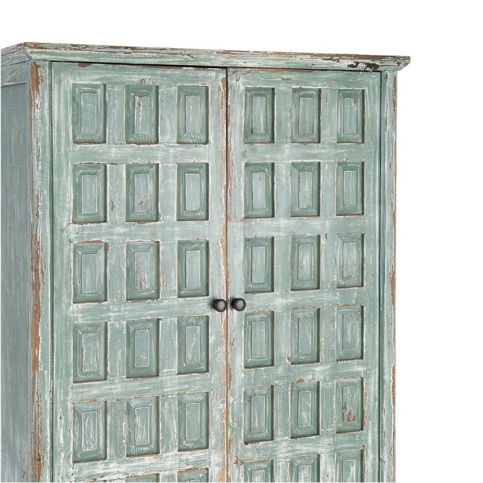 Armario Madera Reciclada Salón 96 X 45 X 181 cm