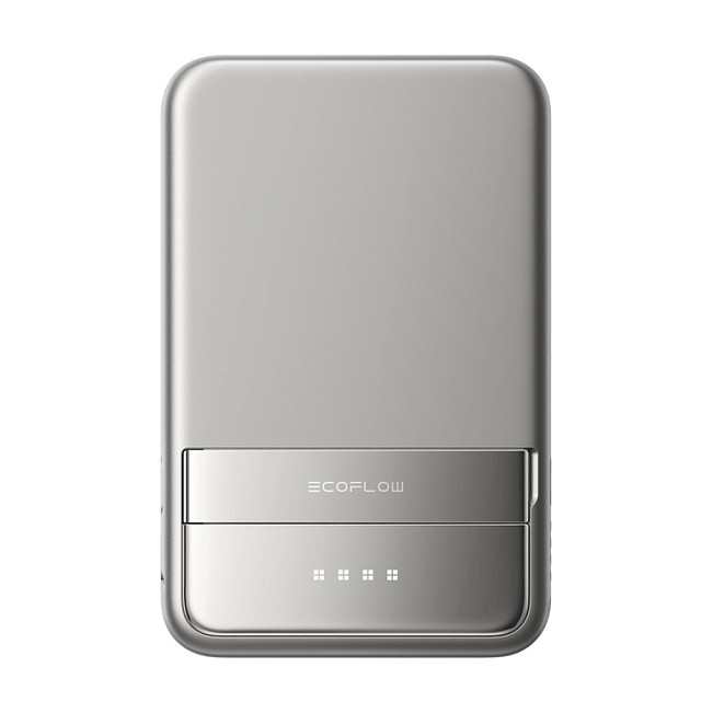 EcoFlow EF-RAPID5000-EU Rapid 5000 Power Bank 5000 mAh Plata - Batería Externa con Carga Rápida Power Delivery 65W USB-C y Carga Inalámbrica 15W