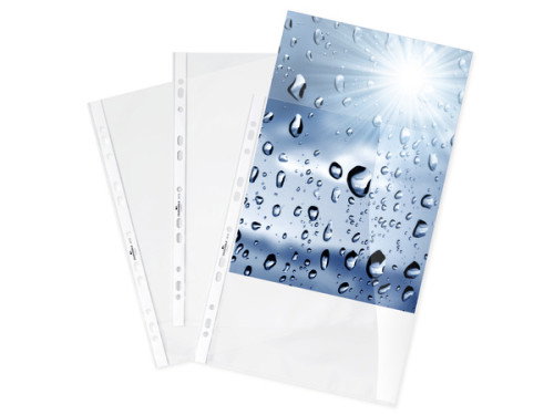 Durable Fundas Multitaladro DIN A4 Transparente 80 mc (100 unidades)