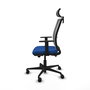 PIQUERAS Y CRESPO Silla de oficina Haches con mecanismo Sincro/Traslack Azul y Gris