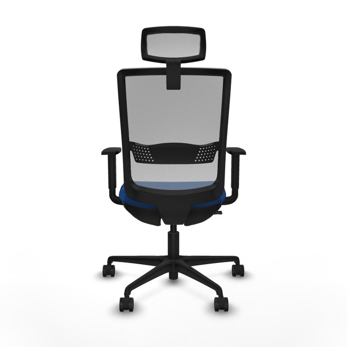 PIQUERAS Y CRESPO Silla de oficina Haches con mecanismo Sincro/Traslack Azul y Gris PIQUERAS Y CRESPO Silla de oficina Haches con mecanismo Sincro/Traslack Azul y Gris