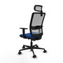 PIQUERAS Y CRESPO Silla de oficina Haches con mecanismo Sincro/Traslack Azul y Gris