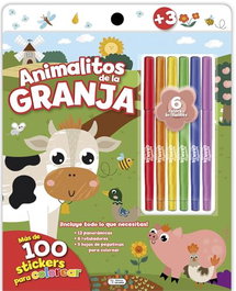 SALDAÑA Color Sticker Nº 2 - Animalitos de la Granja