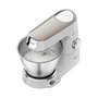 Kenwood KVC65.001WH Titanium Chef Baker 5L Robot de Cocina Multifunción, Batidora Amasadora 1200W, Tazón Acero Inoxidable Blanco, Capacidad 2.18kg Masa de Pan