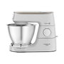 Kenwood KVC65.001WH Titanium Chef Baker 5L Robot de Cocina Multifunción, Batidora Amasadora 1200W, Tazón Acero Inoxidable Blanco, Capacidad 2.18kg Masa de Pan
