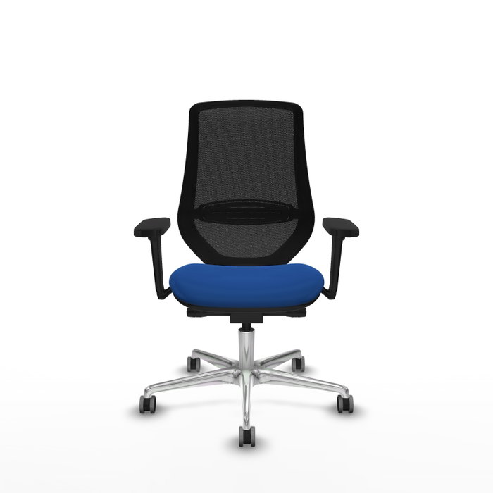 PIQUERAS Y CRESPO Silla de oficina Mardos con mecanismo Sincro/Traslack Azul/Negro