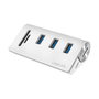 LogiLink Hub USB 3.0 de 3 puertos con lector de tarjetas