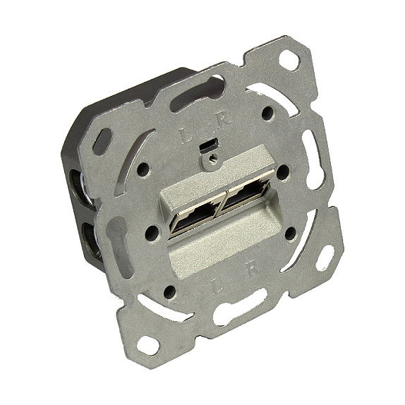 GoodConnections Toma de red Cat. 6A, 2xRJ45, Gris GoodConnections Toma de red Cat. 6A, 2xRJ45, Gris
