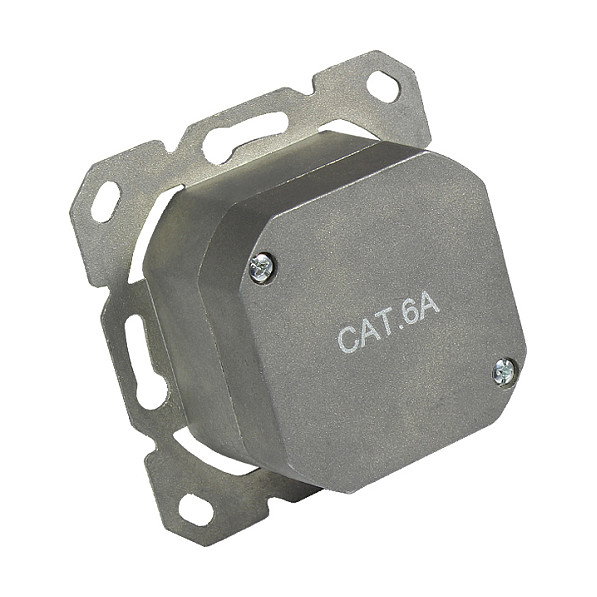 GoodConnections Toma de red Cat. 6A, 2xRJ45, Gris GoodConnections Toma de red Cat. 6A, 2xRJ45, Gris