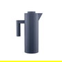 Alessi MDL12 G Jarra Thermo Insulada de Resina Gris Plissé con Interior de Vidrio Térmico