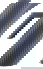 Alessi MDL12 G Jarra Thermo Insulada de Resina Gris Plissé con Interior de Vidrio Térmico