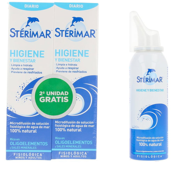 Sterimar Spray Dúo Higiene y Bienestar Salud Nasal 2 x 100 ml