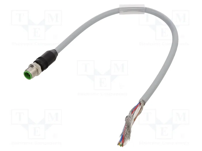 MURRELEKTRONIK Cable para sensores M12 macho recto 8 pines 0,3m MURRELEKTRONIK Cable para sensores M12 macho recto 8 pines 0,3m