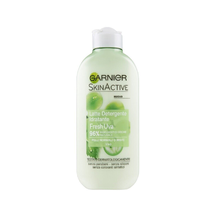 Garnier Leche Limpiadora Hidratante Active Fresh Piel con Uva 200 mL Garnier Leche Limpiadora Hidratante Active Fresh Piel con Uva 200 mL