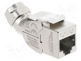 DeLOCK 90798 Módulo Keystone RJ45 para LSA Cat.6A con ángulo de 45°
