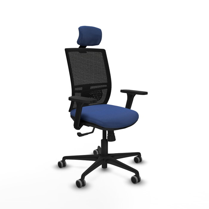 PIQUERAS Y CRESPO Silla de oficina Yunquera con mecanismo Sincro, Azul marino y Negro PIQUERAS Y CRESPO Silla de oficina Yunquera con mecanismo Sincro, Azul marino y Negro
