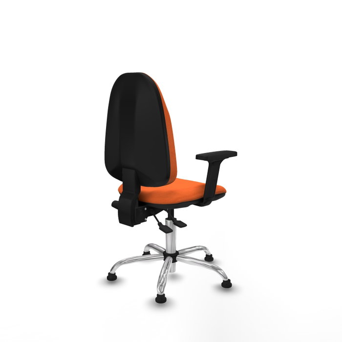 PIQUERAS Y CRESPO Silla de oficina Algarra Naranja con Base Cromada PIQUERAS Y CRESPO Silla de oficina Algarra Naranja con Base Cromada