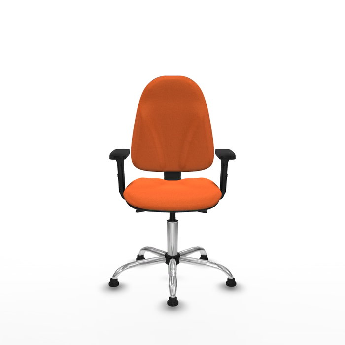 PIQUERAS Y CRESPO Silla de oficina Algarra Naranja con Base Cromada PIQUERAS Y CRESPO Silla de oficina Algarra Naranja con Base Cromada