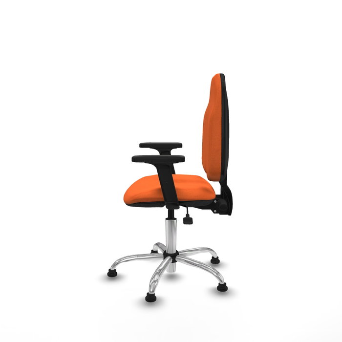 PIQUERAS Y CRESPO Silla de oficina Algarra Naranja con Base Cromada PIQUERAS Y CRESPO Silla de oficina Algarra Naranja con Base Cromada