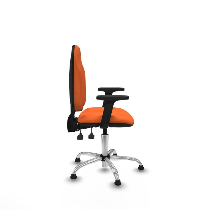 PIQUERAS Y CRESPO Silla de oficina Algarra Naranja con Base Cromada PIQUERAS Y CRESPO Silla de oficina Algarra Naranja con Base Cromada