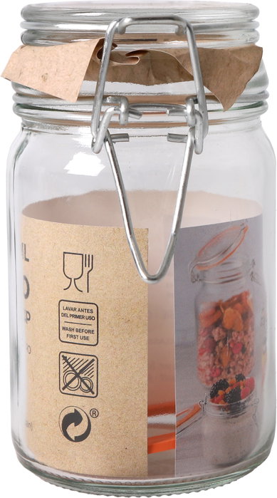 La Mediterranea Tarro Hermético Vidrio Clip 250 ml (36 Unidades)