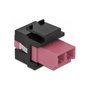 DeLOCK Módulo Keystone LC Duplex hembra a LC Duplex hembra violeta/negro 86721