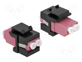 DeLOCK Módulo Keystone LC Duplex hembra a LC Duplex hembra violeta/negro 86721