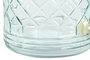DKD Home Decor Dispensador de Bebidas de Cristal e Inox Azul 3,6L
