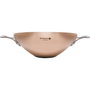 De Buyer Prima Matera Wok de cobre y acero con tapa de vidrio