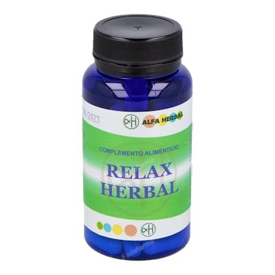 ALFA HERBAL Relax Herbal 60 Cápsulas Valeriana Lavanda Magnesio Vitaminas B Sistema Nervioso ALFA HERBAL Relax Herbal 60 Cápsulas Valeriana Lavanda Magnesio Vitaminas B Sistema Nervioso