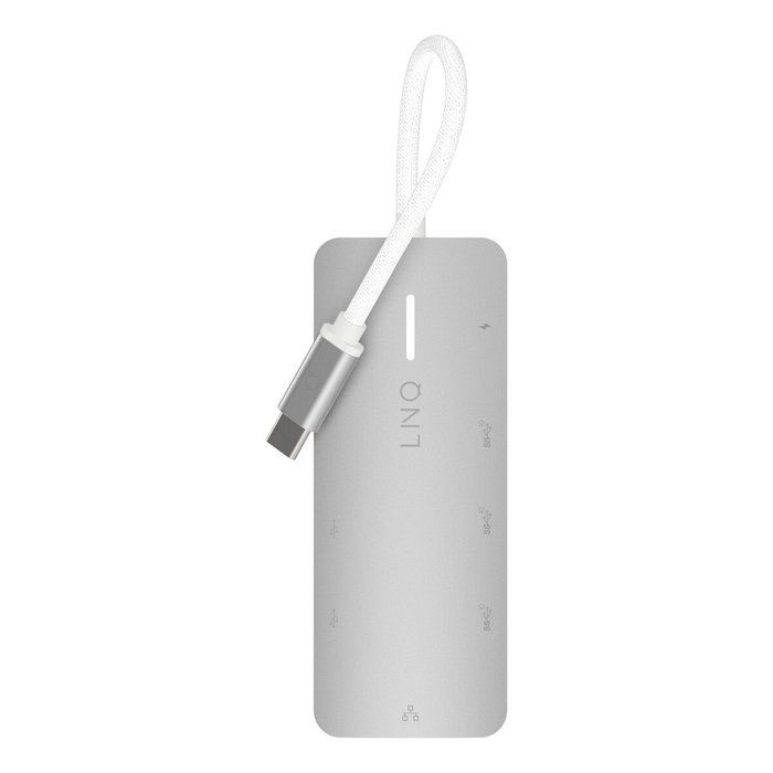 Hub USB Linq Byelements LQ49081PS Blanco Gris