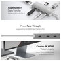 Hub USB Linq Byelements LQ49081PS Blanco Gris