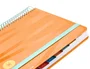 Agenda Espiral Antartik Bold A5+ 2025 Dia Pagina Colores Azul Y Melocoton Surtidos Papel 80 gr 8 unidades