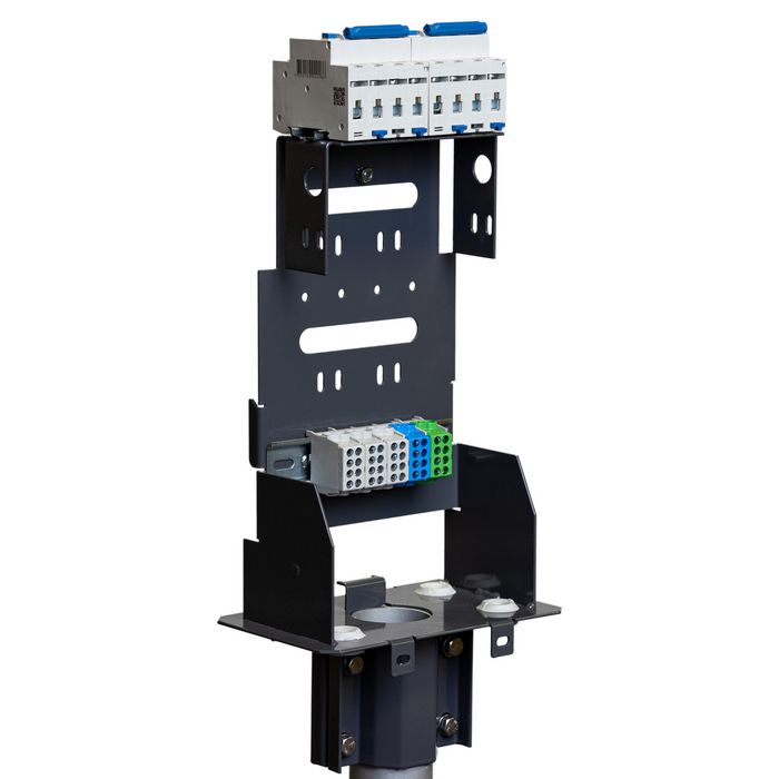 Next Green Soporte Polebox 205 D2 para Cargadores de Vehículos Eléctricos, Montaje en Poste Next Green Soporte Polebox 205 D2 para Cargadores de Vehículos Eléctricos, Montaje en Poste