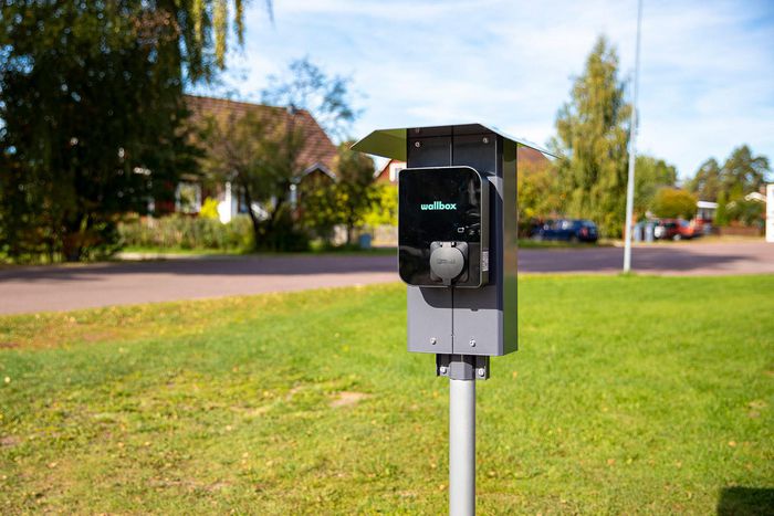 Next Green Soporte Polebox 205 D2 para Cargadores de Vehículos Eléctricos, Montaje en Poste Next Green Soporte Polebox 205 D2 para Cargadores de Vehículos Eléctricos, Montaje en Poste