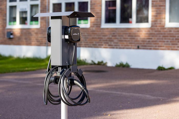 Next Green Soporte Polebox 205 D2 para Cargadores de Vehículos Eléctricos, Montaje en Poste Next Green Soporte Polebox 205 D2 para Cargadores de Vehículos Eléctricos, Montaje en Poste